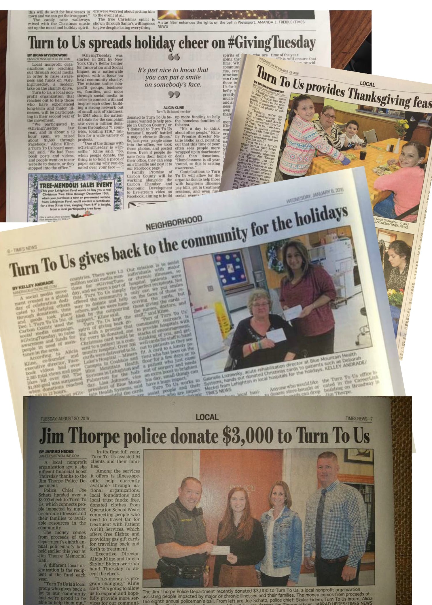newspaper clippings