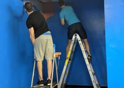 Painting the gym photo