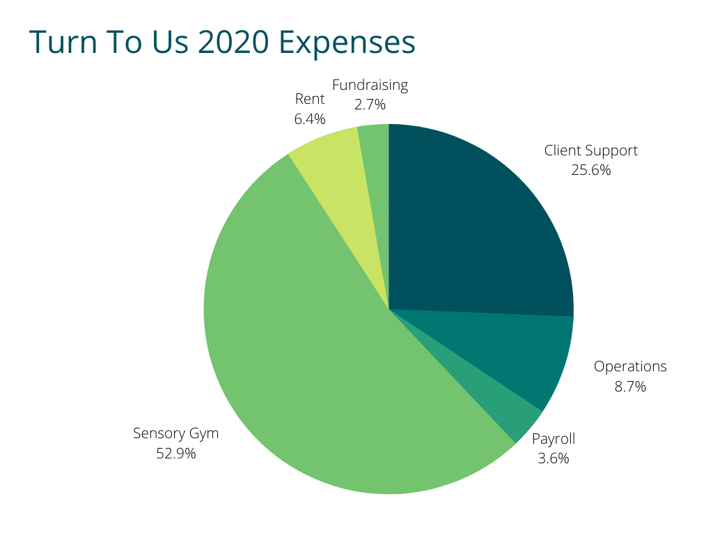 Turn To Us Expenses pie chart